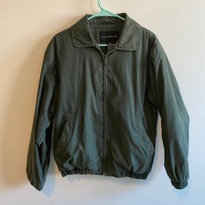 Croft & Barrow small green bomber jacket